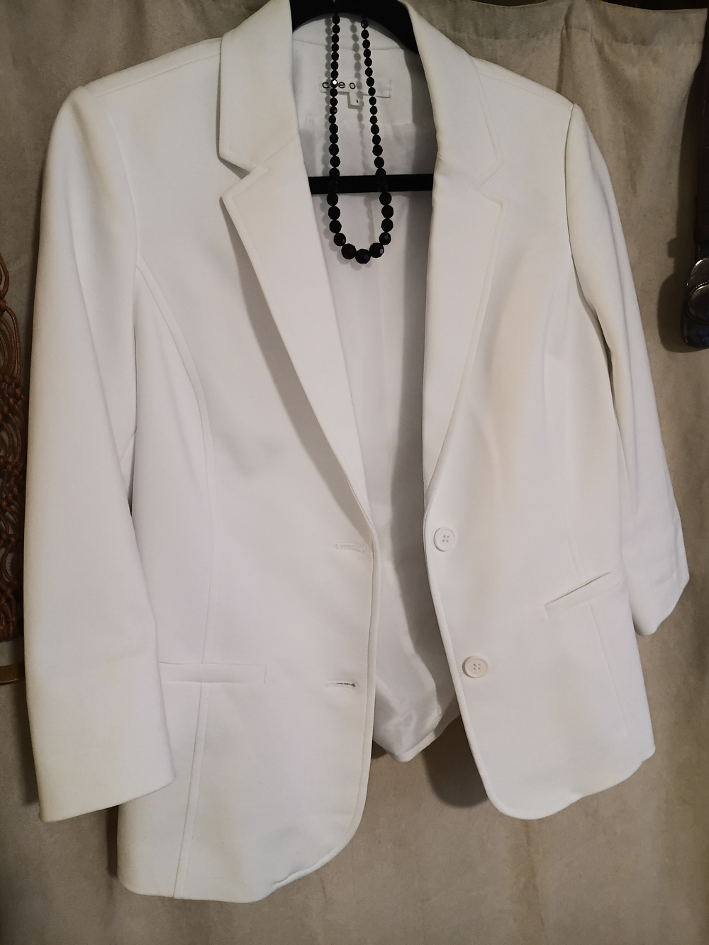 Cleo White Tailored Blazer Jacket